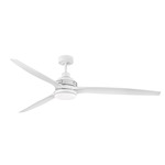 Artiste Smart Ceiling Fan with Light - Matte White / Matte White