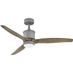 Hover Outdoor Smart Ceiling Fan with Light - Graphite / Driftwood