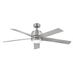 Tier Ceiling Fan with Light - Brushed Nickel / Silver