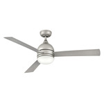 Verge Ceiling Fan with Light - Brushed Nickel / Silver
