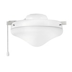 Fan Heirloom Light Kit - Appliance White / Etched Opal