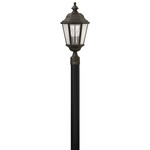 Edgewater 120V Outdoor Pier / Post Mount - Oil Rubbed Bronze / Clear Seedy