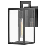 Max Outdoor Wall Sconce - Black / Clear