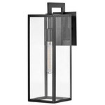 Max Outdoor Wall Sconce - Black / Clear