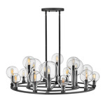 Alchemy Chandelier - Black / Clear