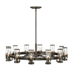 Reeve Chandelier - Black Oxide / Clear