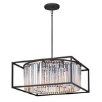 Giada Pendant - Black / Crystal