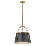 Clarke Pendant - Black / Warm Brass