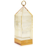 Lantern Table Lamp - Transparent Amber