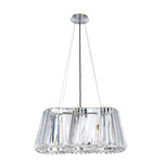 Glitters Pendant - Brushed Stainless Steel / Clear