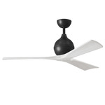 Irene Ceiling Fan - Matte Black / Matte White