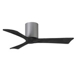 Irene Hugger Ceiling Fan - Brushed Nickel / Matte Black