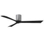 Irene Hugger Ceiling Fan - Brushed Nickel / Matte Black