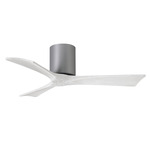 Irene Hugger Ceiling Fan - Brushed Nickel / Matte White