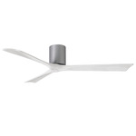 Irene Hugger Ceiling Fan - Brushed Nickel / Matte White