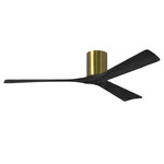 Irene Hugger Ceiling Fan - Brushed Brass / Matte Black