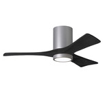 Irene Hugger Ceiling Fan - Brushed Nickel / Matte Black