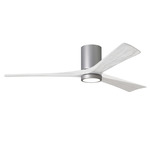 Irene Hugger Ceiling Fan - Brushed Nickel / Matte White