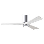 Irene Hugger Ceiling Fan - Polished Chrome / Matte White