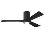 Irene Hugger Ceiling Fan - Textured Bronze / Matte Black