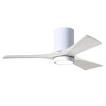 Irene Hugger Ceiling Fan With Light - Gloss White / Matte White