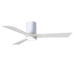 Irene Hugger Ceiling Fan - Gloss White / Matte White