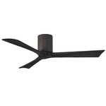 Irene Hugger Ceiling Fan - Textured Bronze / Matte Black