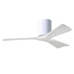 Irene Hugger Ceiling Fan - Gloss White / Matte White