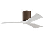 Irene Hugger Ceiling Fan - Walnut / Matte White