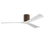 Irene Hugger Ceiling Fan - Walnut / Matte White