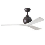 Irene Ceiling Fan - Textured Bronze / Matte White