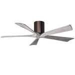 Irene Hugger Ceiling Fan - Brushed Bronze / Barn Wood Tone