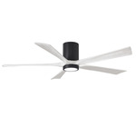 Irene Hugger Ceiling Fan - Matte Black / Matte White