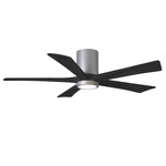 Irene Hugger Ceiling Fan - Brushed Nickel / Matte Black