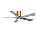 Irene Hugger Ceiling Fan - Brushed Brass / Barn Wood Tone