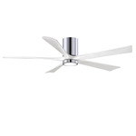 Irene Hugger Ceiling Fan - Polished Chrome / Matte White