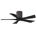 Irene Hugger Ceiling Fan - Textured Bronze / Matte Black