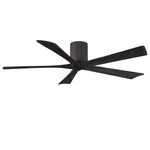 Irene Hugger Ceiling Fan - Textured Bronze / Matte Black