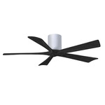 Irene Hugger Ceiling Fan - Gloss White / Matte Black