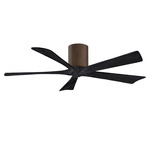 Irene Hugger Ceiling Fan - Walnut / Matte Black