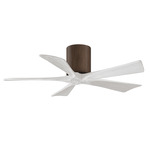 Irene Hugger Ceiling Fan - Walnut / Matte White