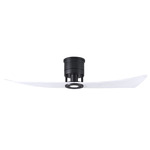 Lindsay Ceiling Fan with Light - Matte Black / Matte White