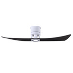 Lindsay Ceiling Fan with Light - Matte White / Matte Black