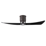 Lindsay Ceiling Fan with Light - Textured Bronze / Matte Black