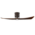 Lindsay Ceiling Fan with Light - Textured Bronze / Walnut Tone