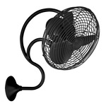 Melody Wall Fan - Matte Black