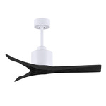 Mollywood Ceiling Fan - Matte White / Matte Black