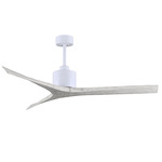 Mollywood Ceiling Fan - Matte White / Barn Wood Tone