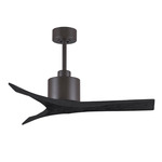 Mollywood Ceiling Fan - Textured Bronze / Matte Black