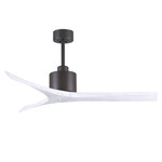 Mollywood Ceiling Fan - Textured Bronze / Matte White